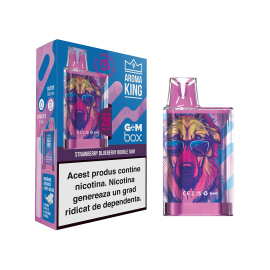 Aroma KING GeM Box - Strawberry Blueberry Bubble Gum (700 pufuri) 20 mg