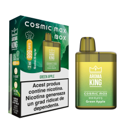 Aroma KING Cosmic Max Box - Green Apple (999 pufuri) 20 mg