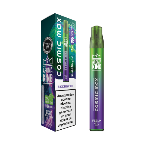 Aroma KING Cosmic Max - Blackcurrant Mint (999 pufuri) 20 mg