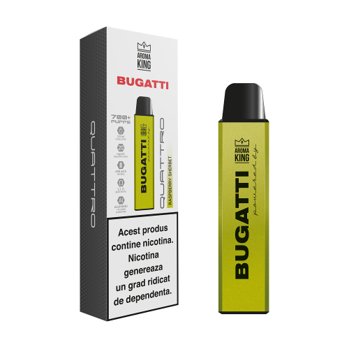 Aroma KING Bugatti Quattro - Raspberry Sherbet (700 pufuri) 20 mg