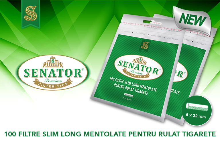 Filtre rulat Senator Menthol