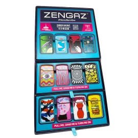 Bricheta ZENGAZ - Windproof Jetflame Mix Colour (Cube Display)