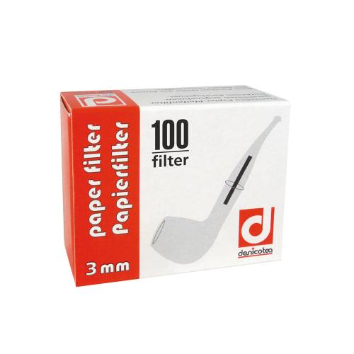 Filtre pentru pipa - Denicotea 3 mm (100)