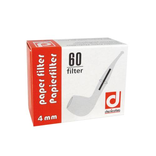 Filtre pentru pipa - Denicotea 4 mm (60)