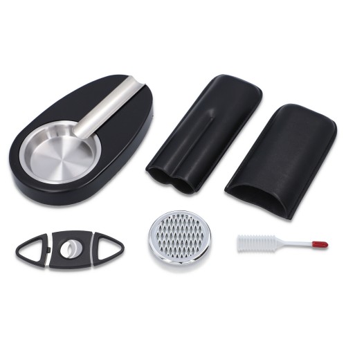 SET complet umidor cedru - DON Black (22 x 26 x 11) SET complet umidor cedru - DON Black (22 x 26 x 11)