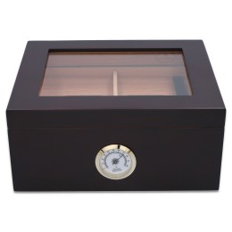 Umidor cedru - DON Dark Brown Elegant Window (26 x 22 x 11) Umidor cedru - DON Dark Brown Elegant Window (26 x 22 x 11)