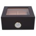 Umidor cedru - DON Dark Brown Elegant Window (26 x 22 x 11)