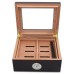 Umidor cedru - DON Dark Brown Elegant Window (26 x 22 x 11)