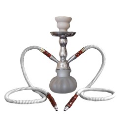 Narghilea - ElDoro Shisha - WHITE (25 cm, doua furtunuri) Narghilea - ElDoro Shisha - WHITE (25 cm, doua furtunuri)