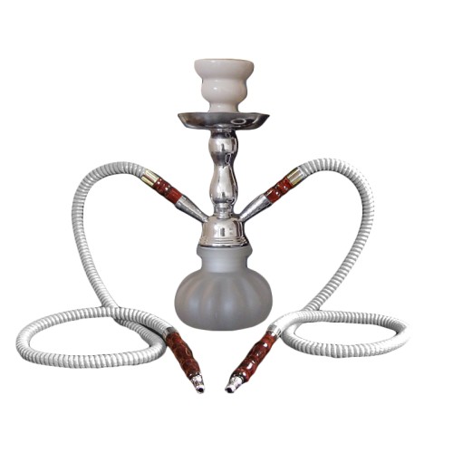 Narghilea - ElDoro Shisha - WHITE (25 cm, doua furtunuri) Narghilea - ElDoro Shisha - WHITE (25 cm, doua furtunuri)