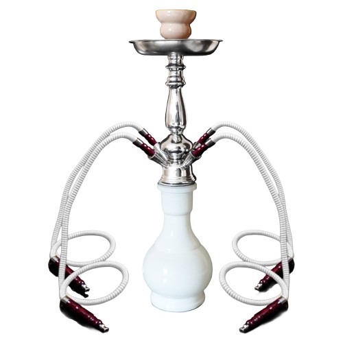 Narghilea - ElDoro Shisha - Arabian White (44 cm, patru furtunuri)