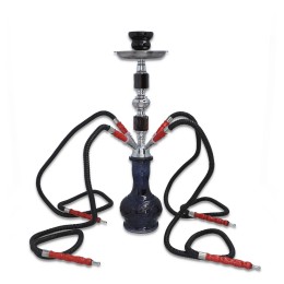 Narghilea - ElDoro Shisha - Black (44 cm, patru furtunuri)