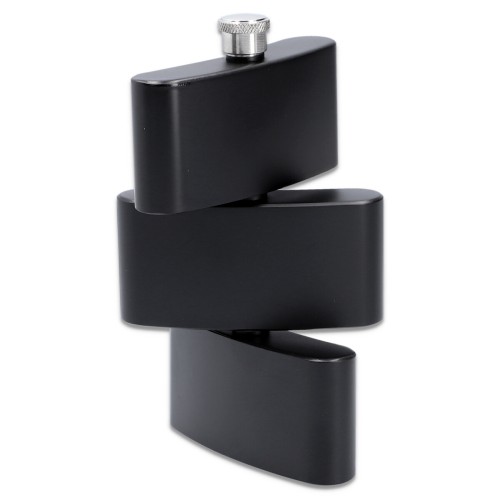 Plosca bauturi din trei piese - Hip Flask Black (3x90 ml)