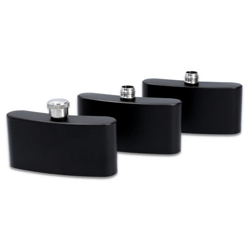Plosca bauturi din trei piese - Hip Flask Black (3x90 ml)