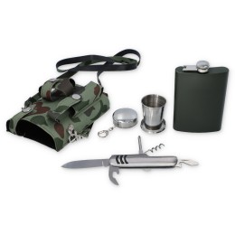 Plosca bauturi cu husa - Survival Kit 270 ml Plosca bauturi cu husa - Survival Kit 270 ml