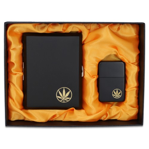 Gift Set BOX - Lighter and Cigarette Case (1014)