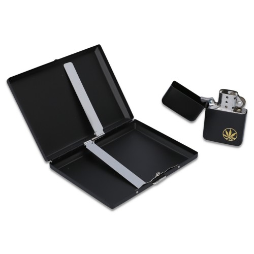 Gift Set BOX - Lighter and Cigarette Case (1014)