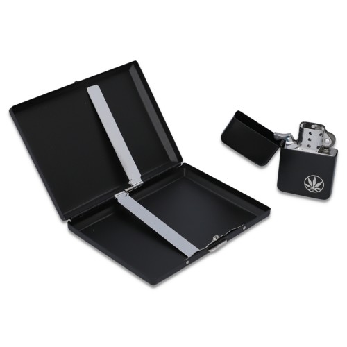 Gift Set BOX - Lighter and Cigarette Case 1015