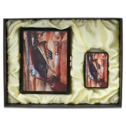 Gift Set BOX - Lighter and Cigarette Case 1018 Gift Set BOX - Lighter and Cigarette Case 1018