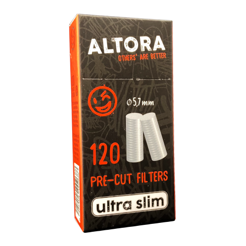 Filtre rulat Altora - 5,7 mm Ultra Slim Pre-Cut Stick (120)