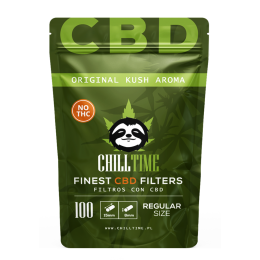 Filtre rulat cu CBD - Chilltime 8 mm Regular KUSH Aroma (100)