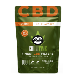 Filtre rulat cu CBD - Chilltime 8 mm Regular NO Aroma (100)