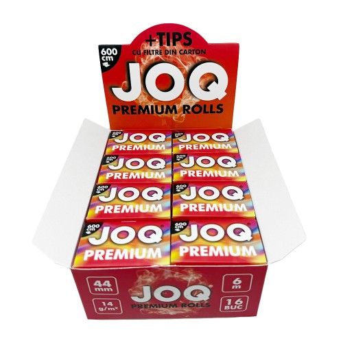 Foite rulat JOQ - Rola Premium Rasta + Filter Tips (6 m)