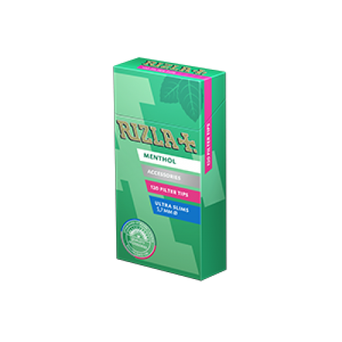 Filtre rulat RIZLA - 5,7 mm Ultra Slims Poppa Tips Menthol (120)