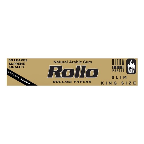 Foite rulat Rollo - Brown Slim King Size 110 mm (50)