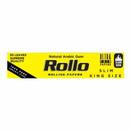 Foite rulat Rollo - Yellow Organic Slim King Size 110 mm (50)