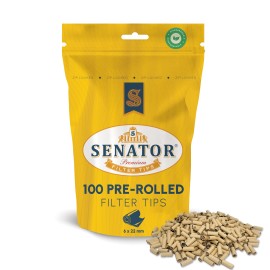 Filtre rulat Senator - 6 mm Slim Long PRE-ROLLED (100)