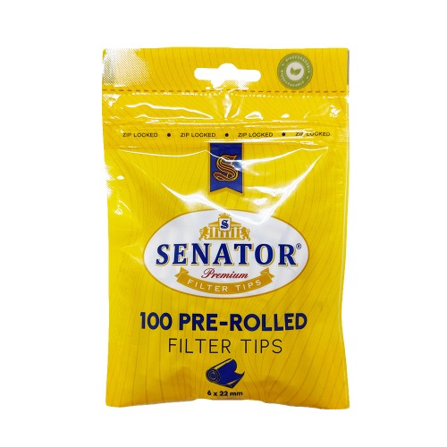 Filtre rulat Senator - 6 mm Slim Long PRE-ROLLED (100) Filtre rulat Senator - 6 mm Slim Long PRE-ROLLED (100)