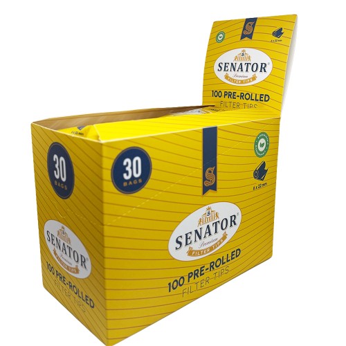 Filtre rulat Senator - 6 mm Slim Long PRE-ROLLED (100) Filtre rulat Senator - 6 mm Slim Long PRE-ROLLED (100)