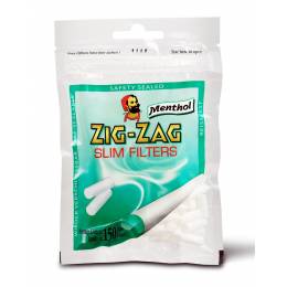 Filtre rulat Zig Zag - 6 mm Slim Menthol (150)