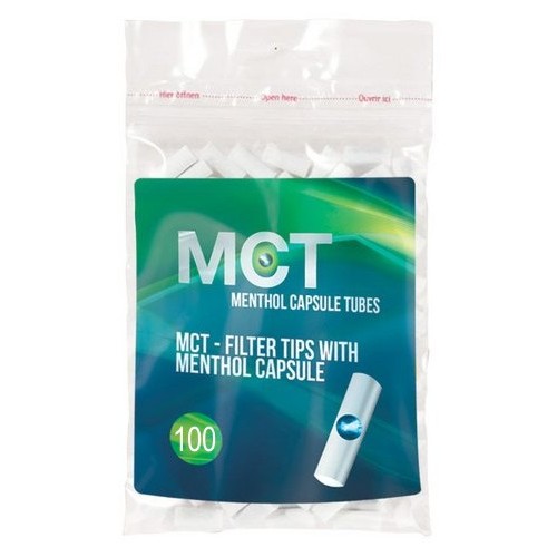 Filtre rulat MCT - 8 mm Click Menthol (100)