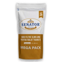Filtre rulat Senator - 6 mm Slim Long (1000) MegaPack