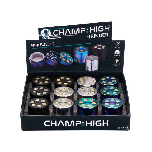 Grinder Champ - Metalic High Mini Bullet 30 mm / 3 parti