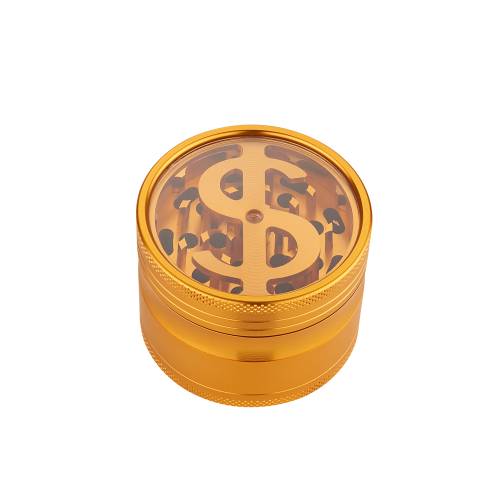 Grinder Champ - Leaf Skull Dollar 63 mm / 4 parti