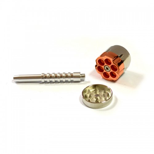 Grinder metalic - TORO Bullet cu pipa 30 mm / 3 parti