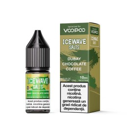 Lichid ICEWAVE Salt - Dubai Chocolate Coffee (10 ml) 10 mg