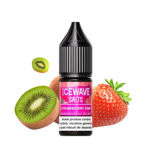 Lichid ICEWAVE Salt - Strawberry Kiwi (10 ml) 10 mg