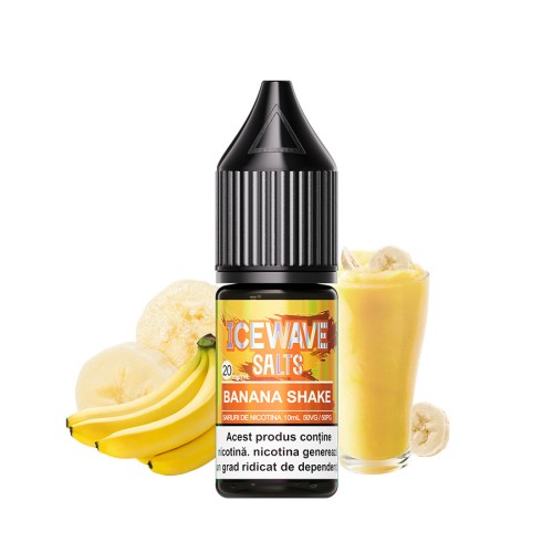 Lichid ICEWAVE Salt - Banana Shake (10 ml) 20 mg