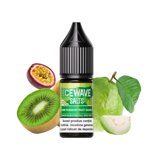 Lichid ICEWAVE Salt - Kiwi Passion Fruit Guava (10 ml) 20 mg