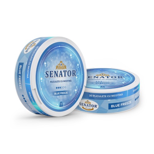 Pliculete nicotina Senator - Blue Freeze (12 mg)
