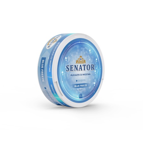 Pliculete nicotina Senator - Blue Freeze (6 mg) Mini