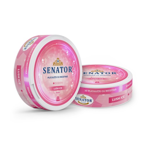 Pliculete nicotina Senator - Lush Ice (6 mg) Mini