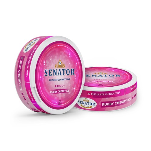 Pliculete nicotina Senator - Rubby Cherry (12 mg)