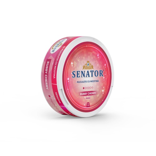 Pliculete nicotina Senator - Rubby Cherry (6 mg) Mini