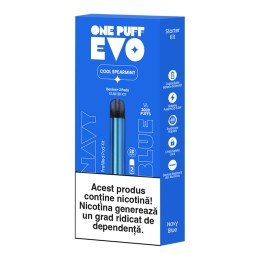 Starter Kit OnePuff EVO Space Black - Cool Spearmint (2x1000 pufuri) 20 mg