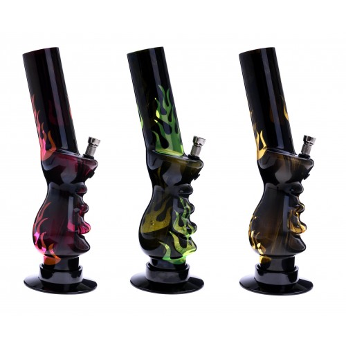 Waterpipe Champ - Flame Rasta Color (32 cm)